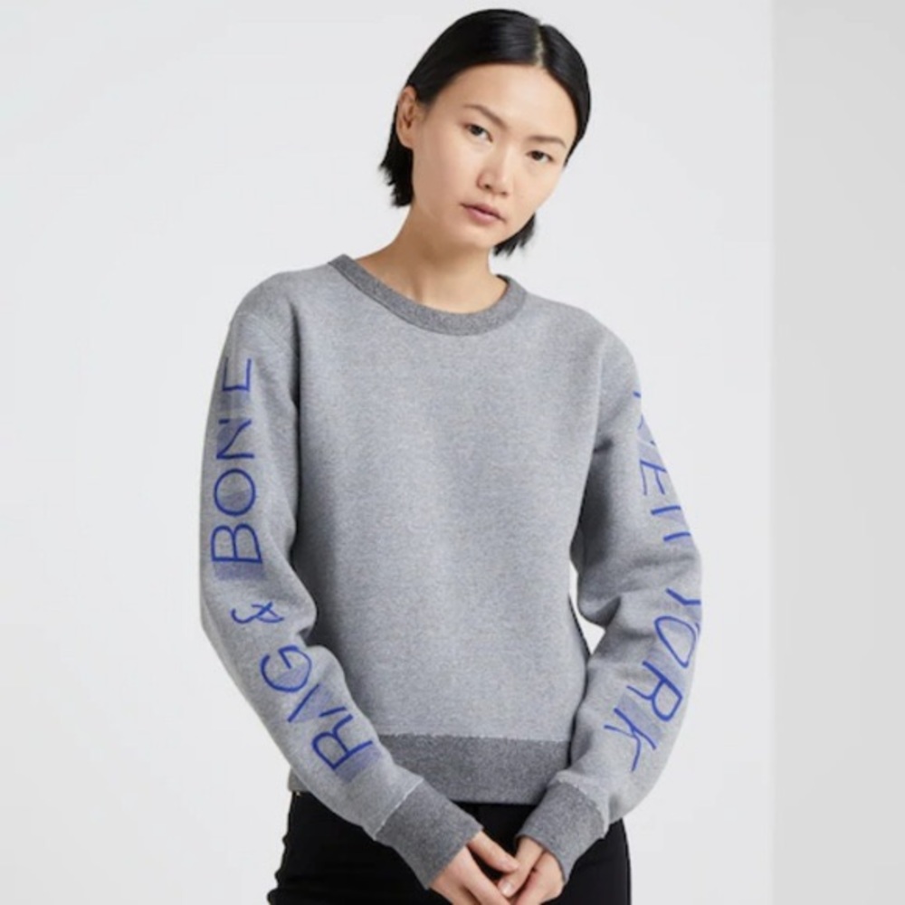 Rag & Bone New York grey sweatshirt